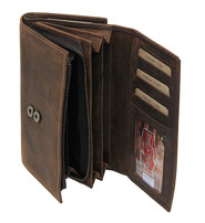 Women's Vintage Brown Clutch Wallet #WL163311N