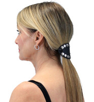 Jamin Leather® Black Studded Stick Barrette #AH101SK