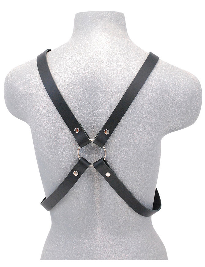 Made in USA Unisex Double Ring Leather Harness #UM101HK