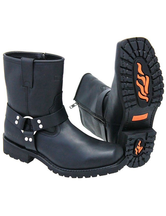 zipper harness boots