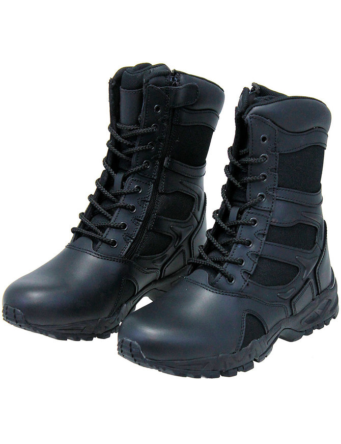 Rothco Men's Black Forced Entry Tactical  Boots w/Zipper #BM5358ZLK