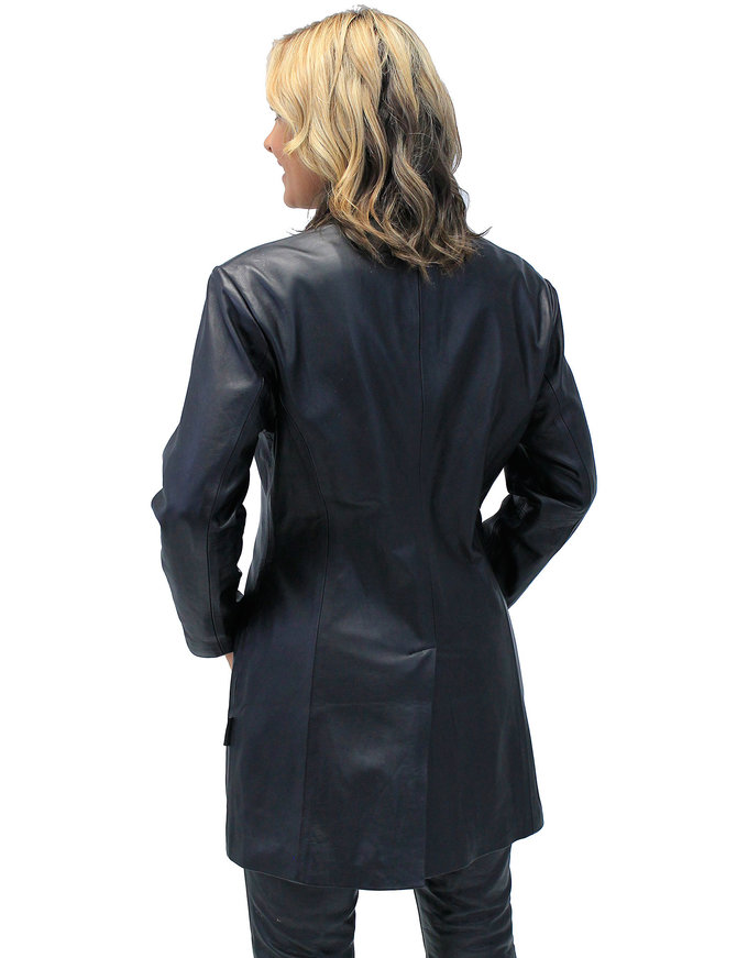 Jamin Leather® Women's Fashion Long Leather Coat #L2173BTK