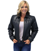 Jamin Leather® Tough Lady Heavy Cowhide Leather Jacket #L1401192ZK