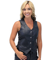 Ladies Side Lace Economy Vest #VL338PL