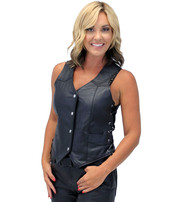 Ladies Side Lace Economy Vest #VL338PL