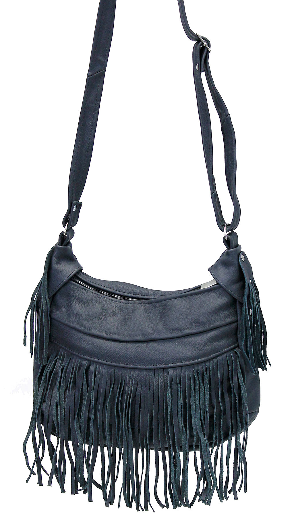 Black Fringe Purse for Women, Faux Leather Hippie Crossbody Bag (10.5 x 1.5  x 7.8 In) | Michaels