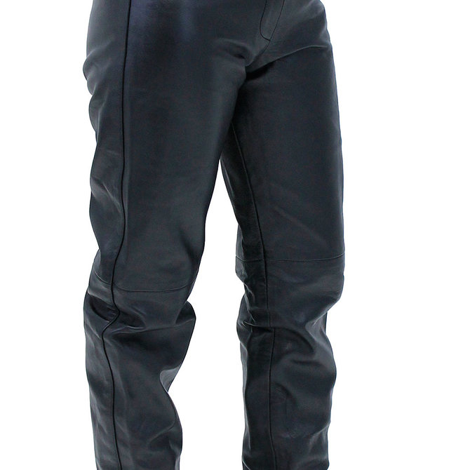 Soft Lambskin Leather Capris with Ankle Lacing #LP1119LK - Jamin Leather®