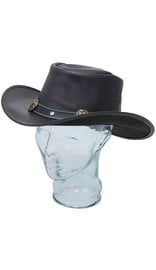 Dark Brown Outback Hat with Concho Band #H92111CN
