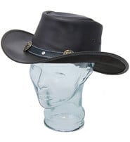 Dark Brown Outback Hat with Concho Band #H92111CN