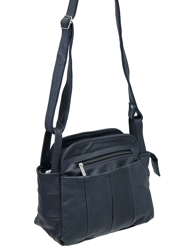 Extra Durable Black Leather Purse #P5310K