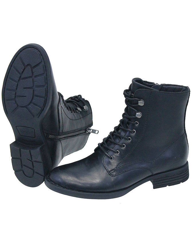 Born Footwear Born Black Lace-Up Ankle Boot #BL12303LZK