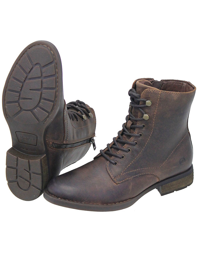 Born Footwear Born Vintage Brown Lace-Up Ankle Boot #BL12306LZN