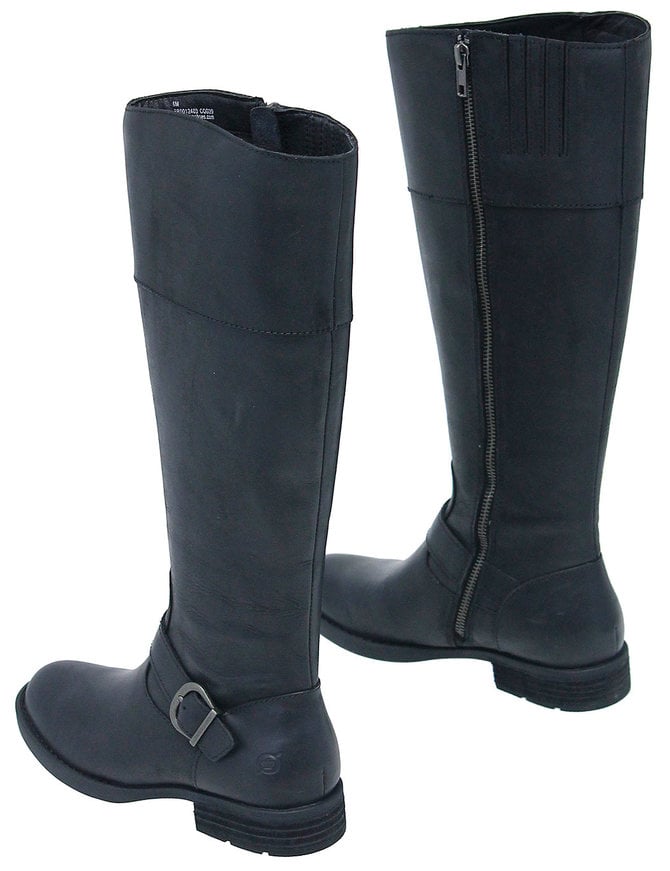 Born Footwear Born 16 in Black Equine Zip Boot #BL12403BZK