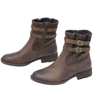 Born Footwear Born Vintage Brown Double Strap Zipper Boot #BL26357BZN