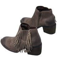 Born Footwear Born Vintage Taupe Fringed Ankle Boot #BL26517ZFT