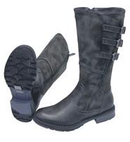 Dercetis Vintage Gray Triple Buckle Zip Boot #BLC-DERC-G