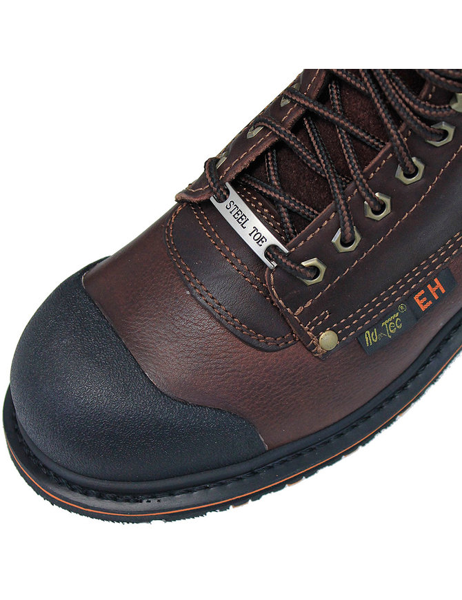 Steel Toe 8 in Men's Brown Work Boot #BM9725STLN