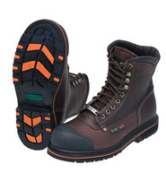 Steel Toe 8 in Men's Brown Work Boot #BM9725STLN