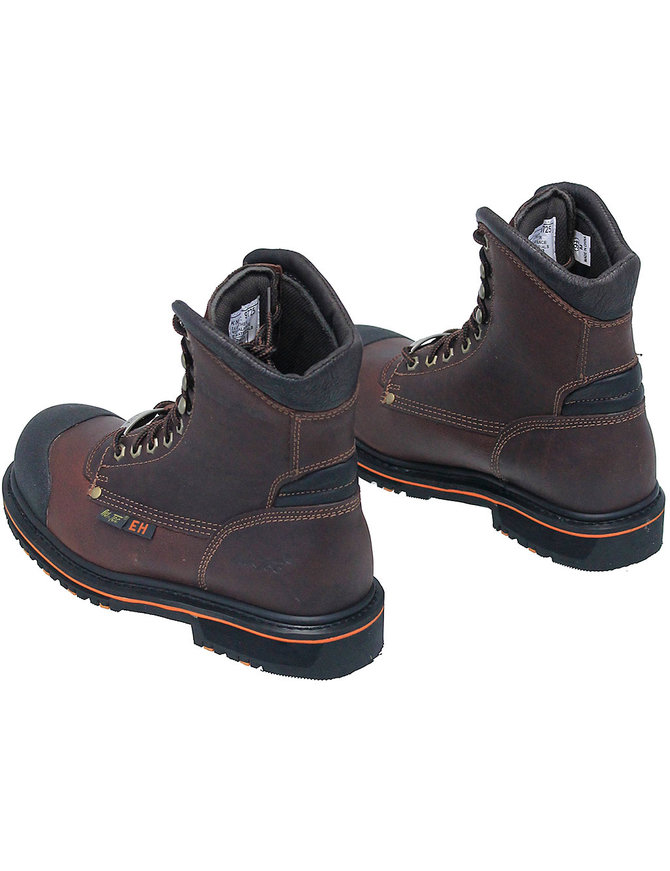 Steel Toe 8 in Men's Brown Work Boot #BM9725STLN