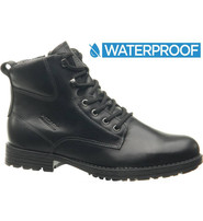 Men's Waterproof Leather Ankle Boots #BM077101WK