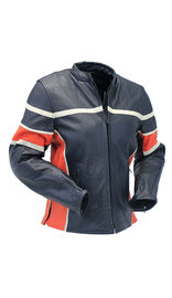 Women's Black & Orange Armor Jacket #L25AZOK (S-XL)