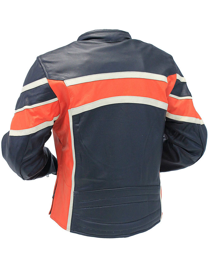 Women's Black & Orange Armor Jacket #L25AZOK