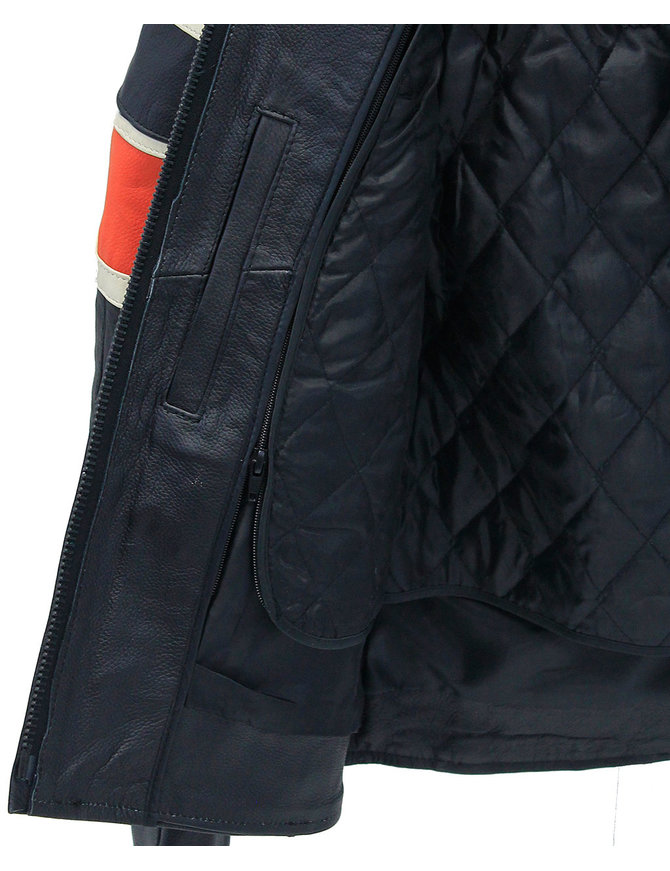 Women's Black & Orange Armor Jacket #L25AZOK