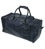 Extra Large Patch Leather Duffel Bag #P1533PK