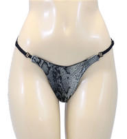 Jamin Leather® Reversible Snake & Leather G-String UG421RX