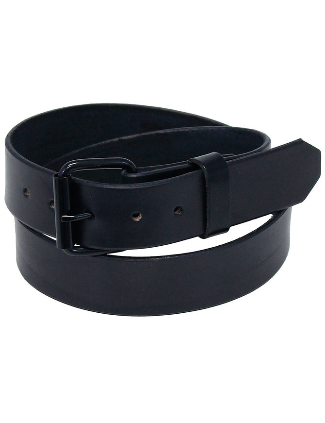 Jamin Leather 8-9 oz Heavy Black Leather Belt With Removable Buckle #BT1979K