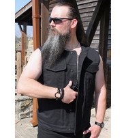 First MFG Men's 20oz Heavy Canvas Concealed Pocket Club Vest w/Easy Access Pocket #VMC6370ZK