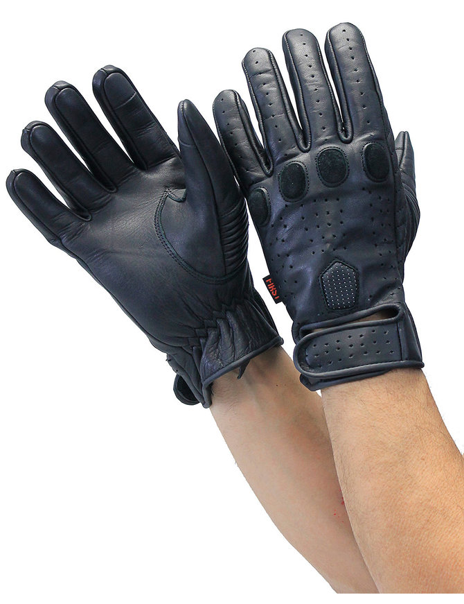 Vented Motorcycle Gloves w/Padded Knuckles #G212VK