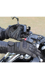 Mesh Vented Motorcycle Gloves w/Knuckle Shell #G8324VKNK