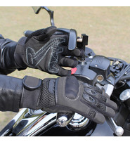 Mesh Vented Motorcycle Gloves w/Knuckle Shell #G8324VKNK