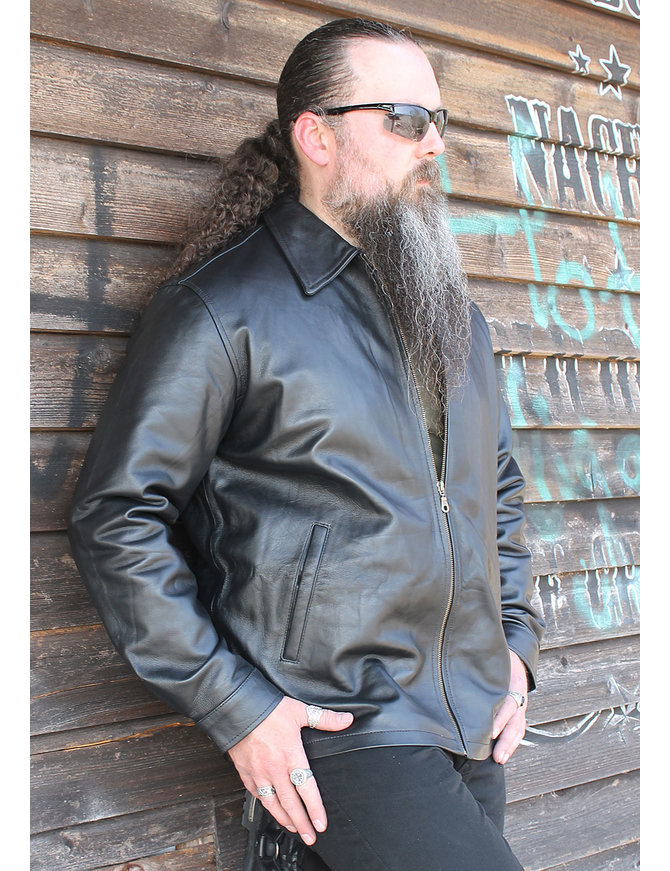 Jamin Leather® Rebel Without a Cause Leather Jacket #M2199ZK
