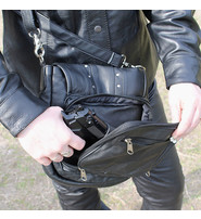 Unik Concealed Pocket Leather Purse with Rivet Trim #P2187RGK