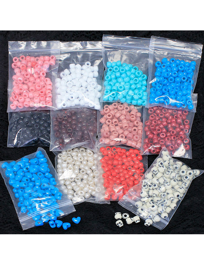 2500 Count Crow / Pony Beads #ZB100