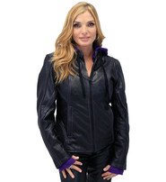 Unik Ultra Premium Purple Stitch Jacket w/Removable Hoodie #L695317HVP