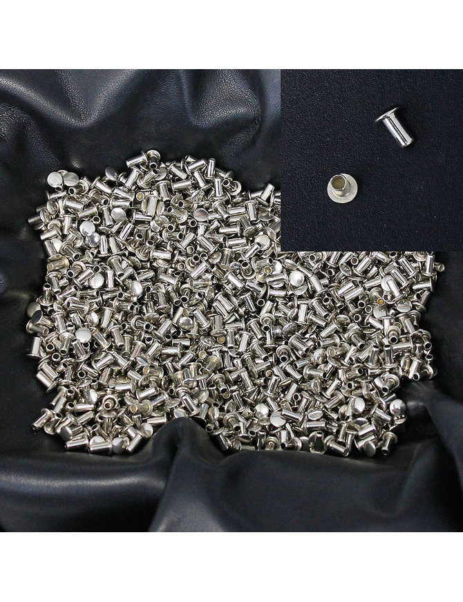 1000 pcs 1/4'' x 3/8'' Nickel Silver Rivet Posts #Z4196PS