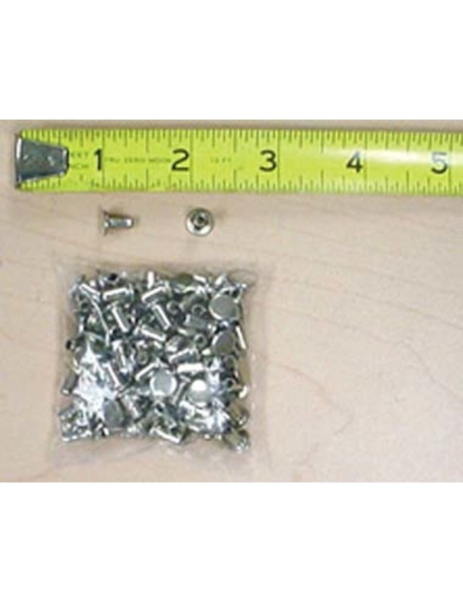 1000 pcs 1/4'' x 3/8'' Nickel Silver Rivet Posts #Z4196PS