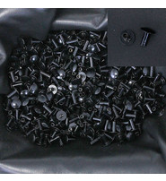 1000 pcs 3/8'' x 3/8'' Black Enamel Rivet Posts #Z4197PK