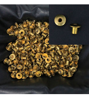 1000 pcs 7mm Solid Brass Female Chicago Screw Rivets #Z5038PBR