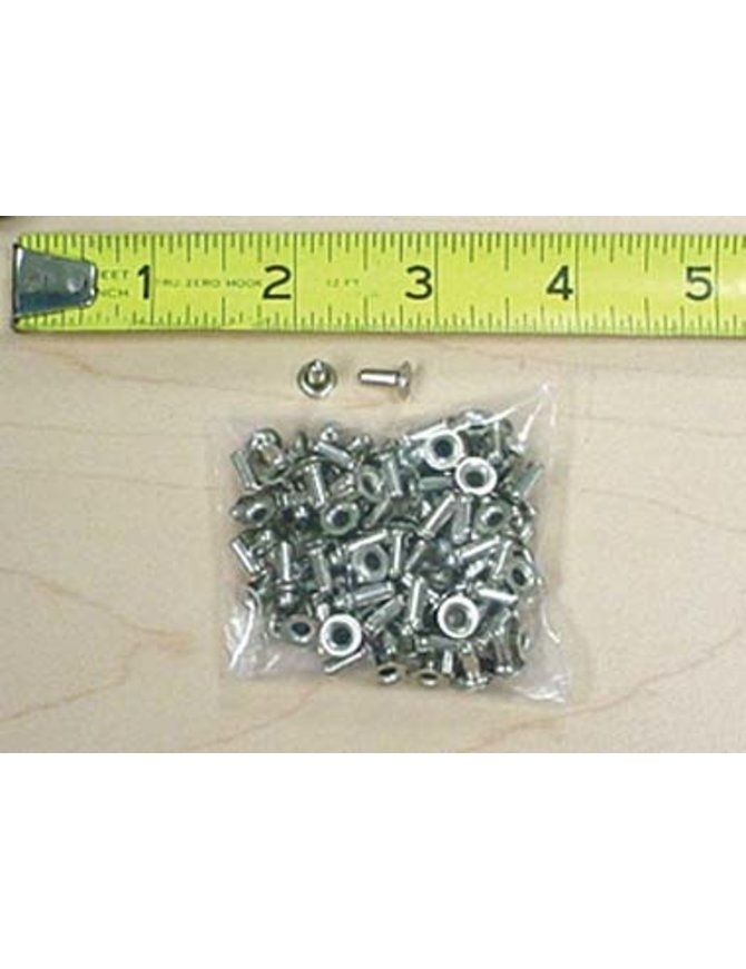 500 sets (1000 pcs) 1/4'' x 5/16'' Nickel Silver Rivets #Z5404PS