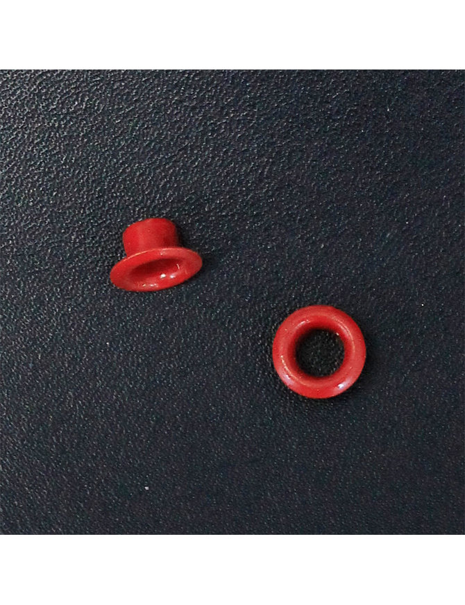 1000 pcs 4mm (1/8") Red Eyelets / Grommets #ZE7736R