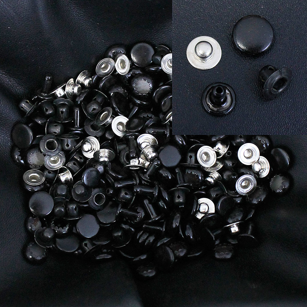 200 Sets (800 pcs) 3/8'' Black Line 16 Segma Snap Z5352CK Jamin Leather®