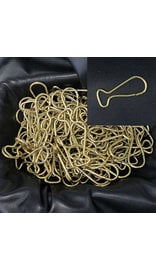 200 pcs 2 inch Gold Metal Sturdy Hooks #ZHOOK0753G