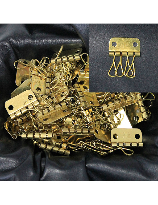 20 pcs Solid Brass Key Case 4 Hook Plates #ZKEY5431BT