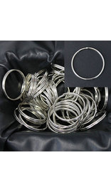 50 pcs Extra Large 2" Nickel Silver Split Key Rings #ZKEY7642S