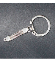 200 pcs Nickel Silver Jewelry Key Chain with Ring #ZKEY7714S