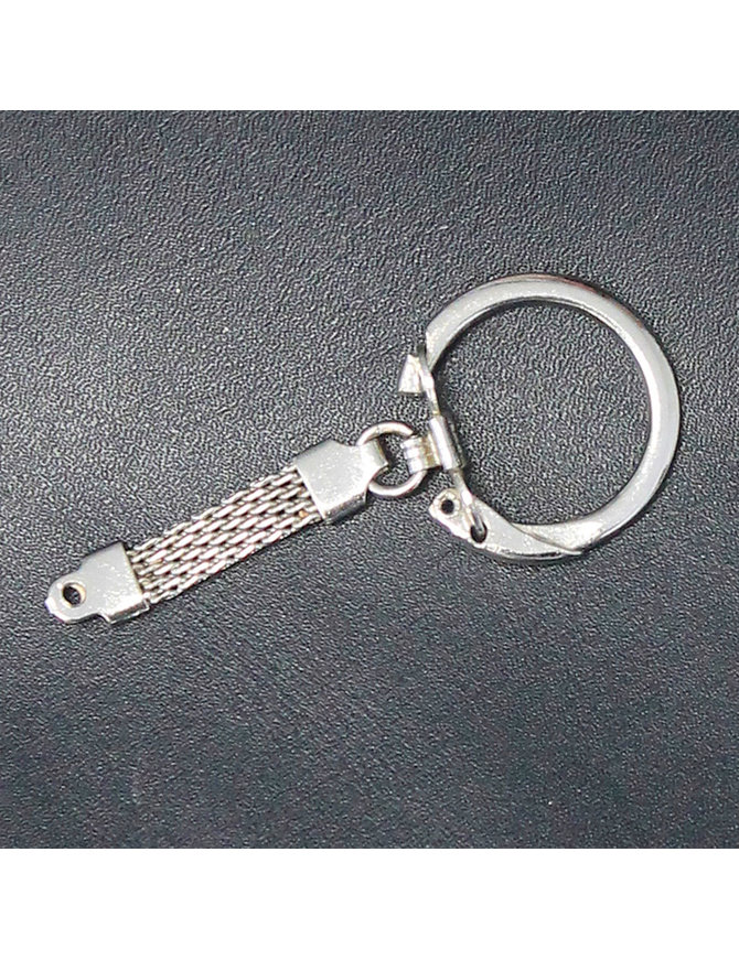 200 pcs Nickel Silver Jewelry Key Chain with Ring #ZKEY7714S